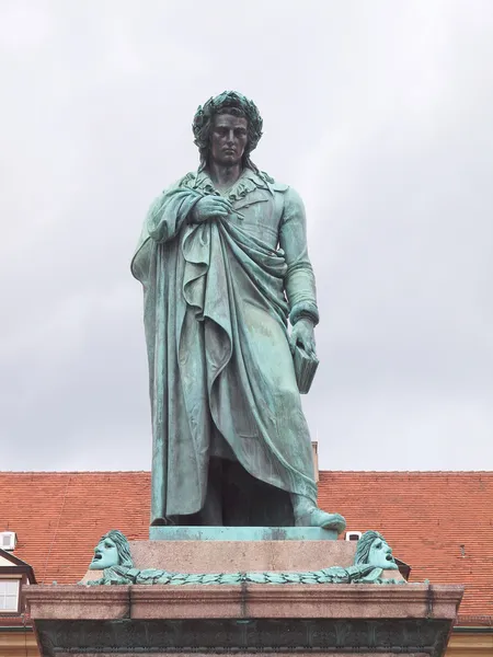 Άγαλμα του Schiller, Στουτγάρδη — Φωτογραφία Αρχείου