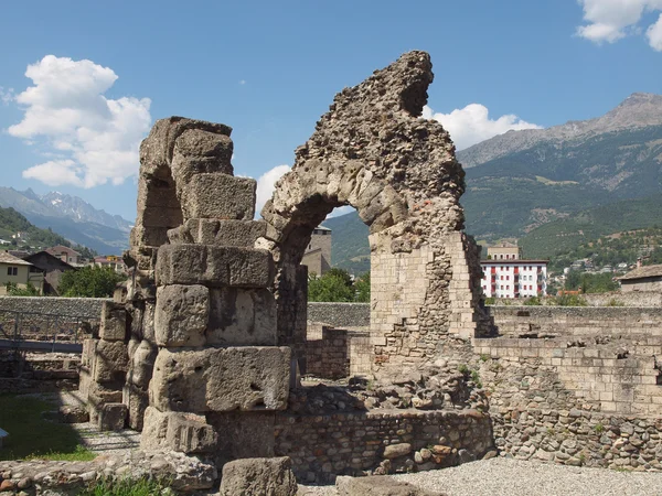 Roman Theatre Aosta — Stock Photo, Image