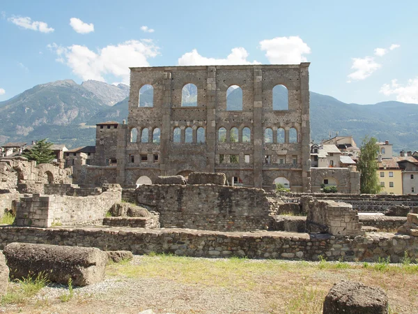 Ρωμαϊκό Θέατρο Αόστα — Φωτογραφία Αρχείου
