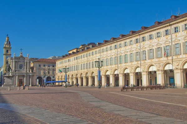 Piazza san carlo, Turyn — Zdjęcie stockowe