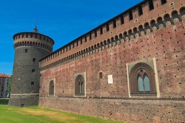 Castello Sforzesco, Milão — Fotografia de Stock