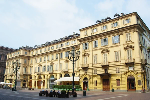 Piazza Carignano Turin — Stockfoto