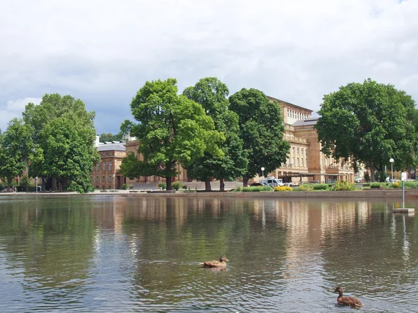 Jardins em Stuttgart Alemanha — Fotografia de Stock