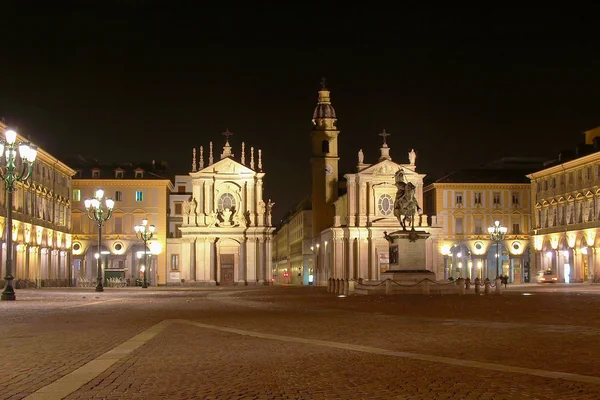 Piazza San Carlo, Турин — стокове фото