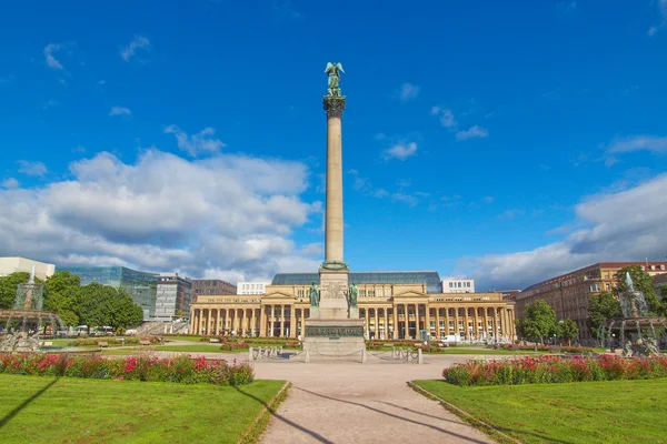 Schlossplatz hradu (náměstí), stuttgart — Stock fotografie