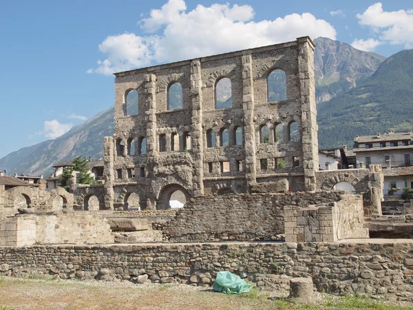 Roman Theatre Aosta — Stock Photo, Image