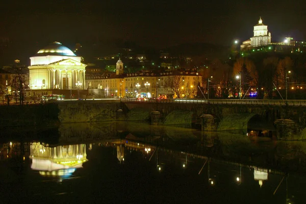 Řeka pád, Turín — Stock fotografie