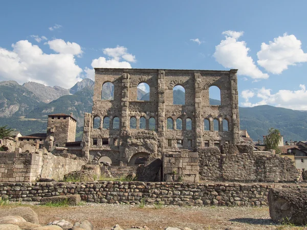 Roman Theatre Aosta — Stock Photo, Image