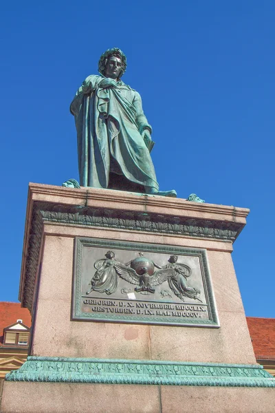 Estatua de Schiller, Stuttgart — Foto de Stock