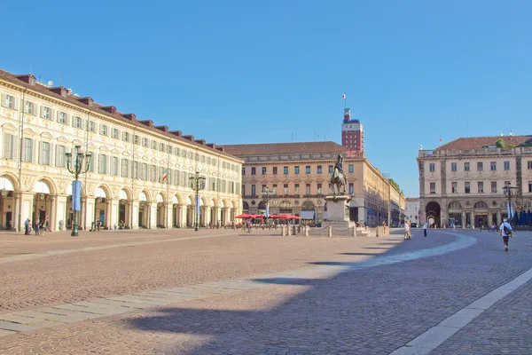 Piazza san carlo, Turyn — Zdjęcie stockowe