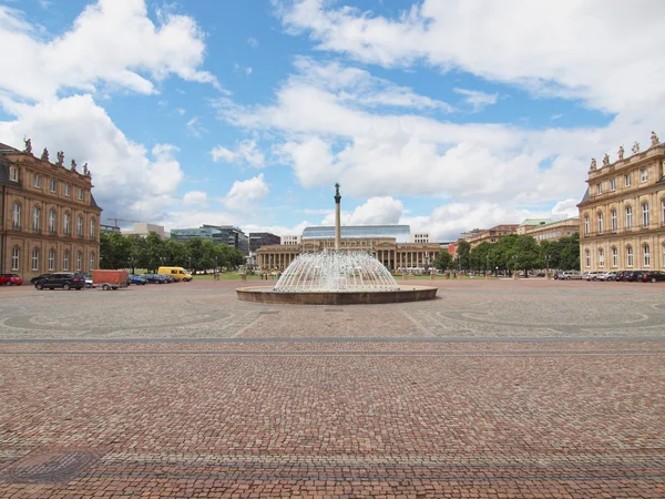 Schlossplatz (Hradní náměstí) Stuttgart — Stock fotografie