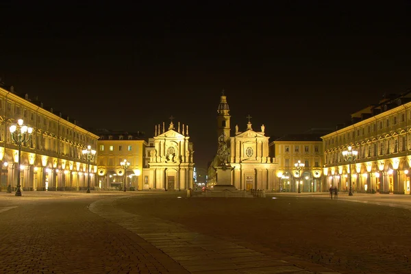 Piazza San Carlo, Турин — стокове фото