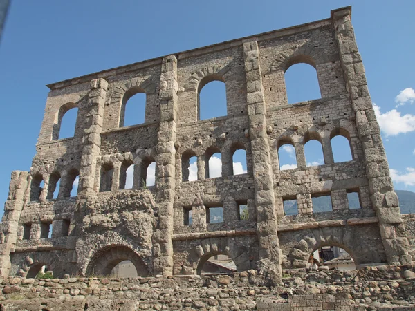 Roma Tiyatrosu aosta — Stok fotoğraf