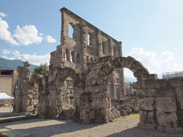 Римский театр Аоста — стоковое фото