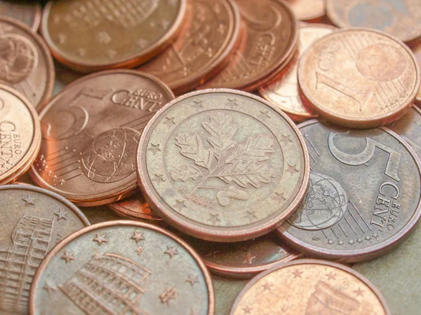 Euro coins background — Stock Photo, Image