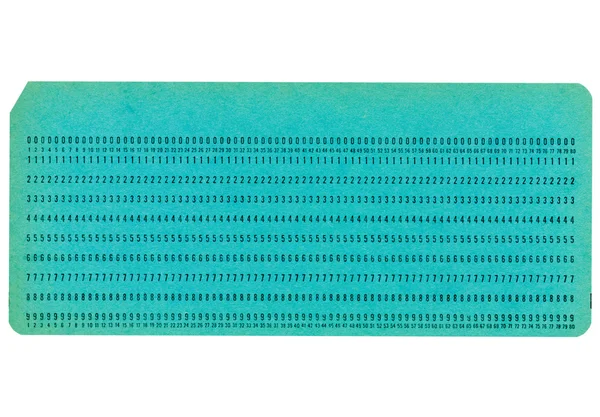 Cartão perfurado — Fotografia de Stock