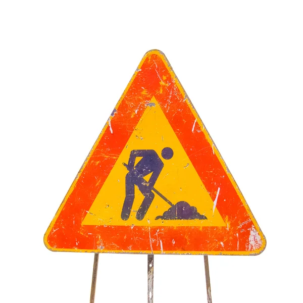 Road work sign — Stock Photo, Image