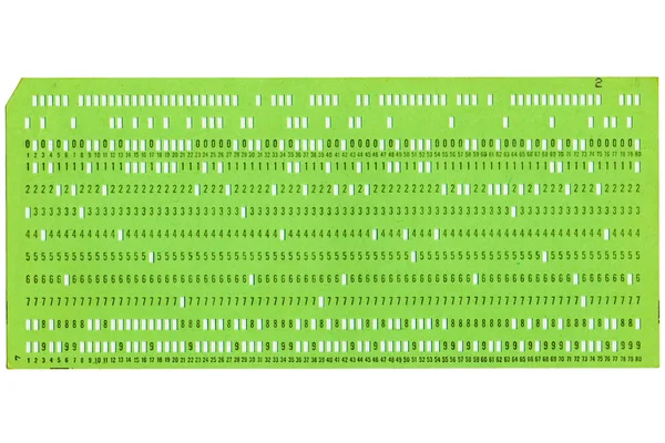 Перфокарта — стоковое фото