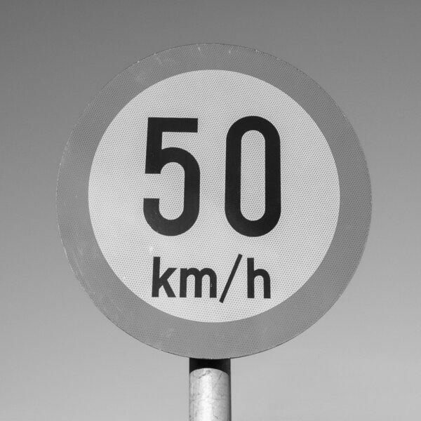 Speed limit sign