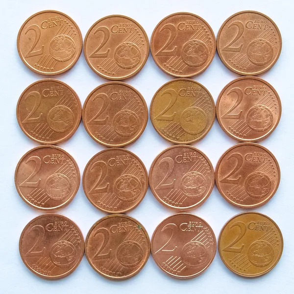 Pièces en euros — Photo