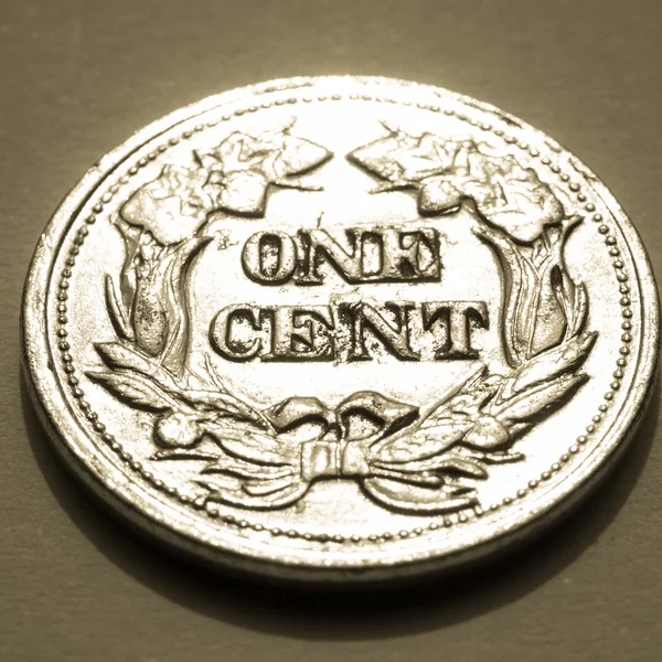 Один цент — стоковое фото