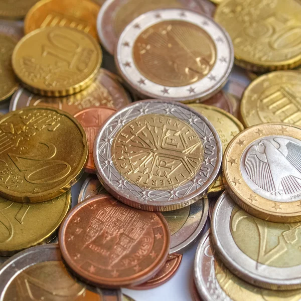 Pièces en euros — Photo