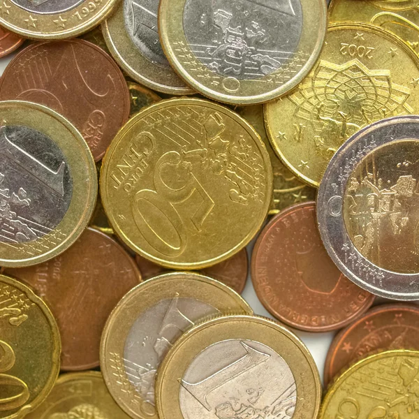 Euro coins — Stock Photo, Image