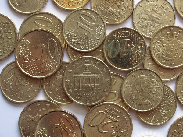 Euro coins — Stock Photo, Image