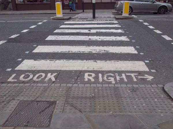 Look Right sign — Stock Photo, Image