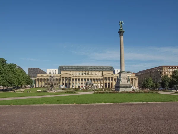 Schlossplatz (Piazza del Castello) Stoccarda — Foto Stock