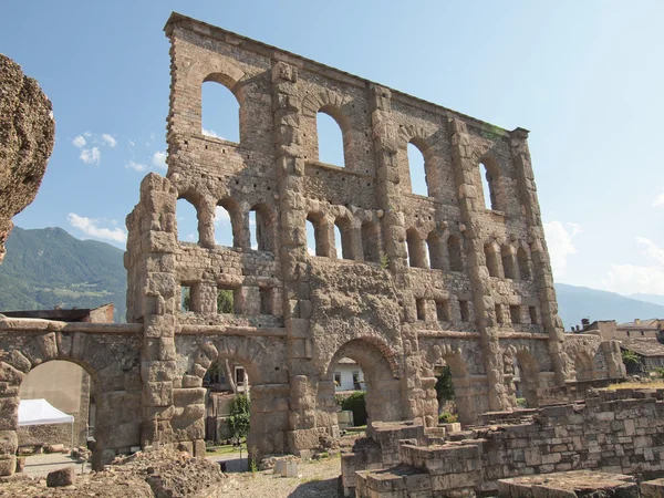 Roman Theatre Aosta — Stock Photo, Image