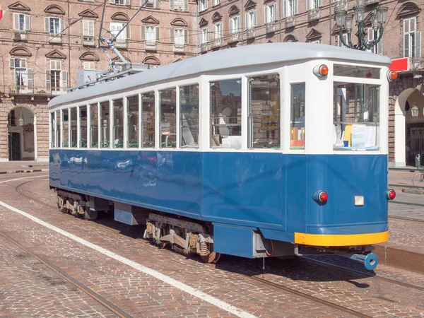 Staré tramvaje v Turíně — Stock fotografie