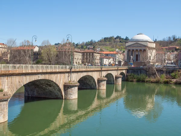 Fiume Po Torino — Foto Stock