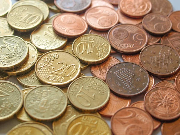 Pièces en euros — Photo