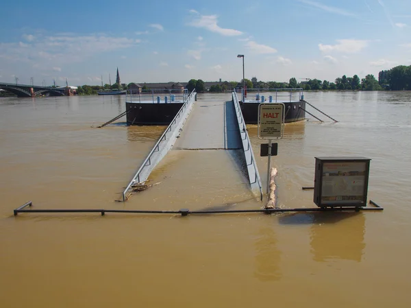 Наводнение в Германии — стоковое фото