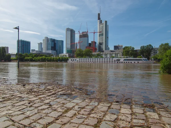 Наводнение во Франкфурте — стоковое фото