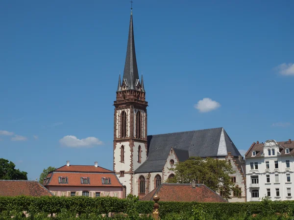 St elizabeth kostel v Darmstadtu — Stock fotografie