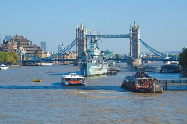 Ποταμός Thames στο Λονδίνο — Φωτογραφία Αρχείου