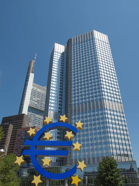 Europeiska centralbanken i Frankfurt — Stockfoto