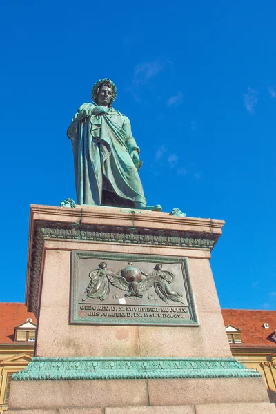 Estatua de Schiller, Stuttgart — Foto de Stock