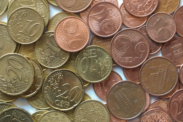 Pièces en euros — Photo