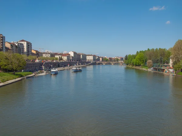 Río Po Turín — Foto de Stock