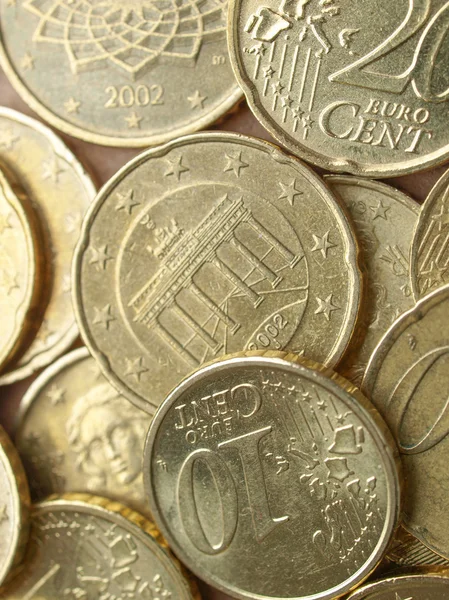 Euromynt bakgrund — Stockfoto