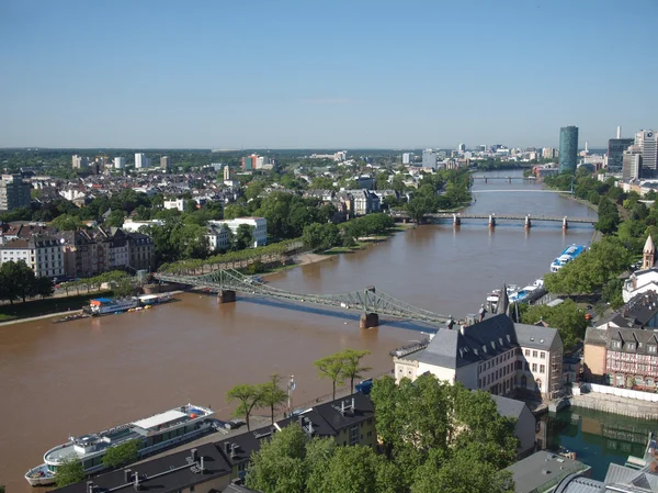 Flygfoto över Frankfurt — Stockfoto