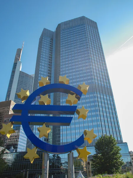 Europejski Bank Centralny we Frankfurcie — Zdjęcie stockowe