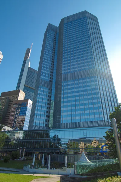 프랑크푸르트에 있는 유럽 중앙은행 — 스톡 사진