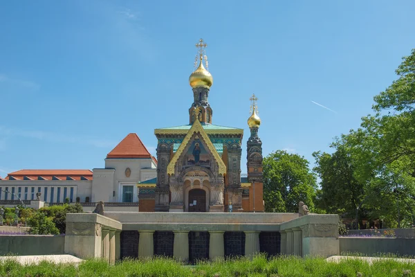 Русская часовня в Дармштадте — стоковое фото