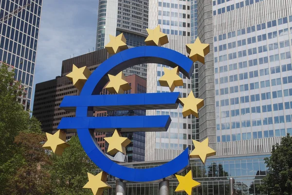 Europejski Bank Centralny we Frankfurcie — Zdjęcie stockowe