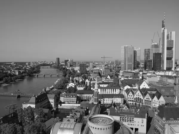 Widok z lotu ptaka na Frankfurt — Zdjęcie stockowe