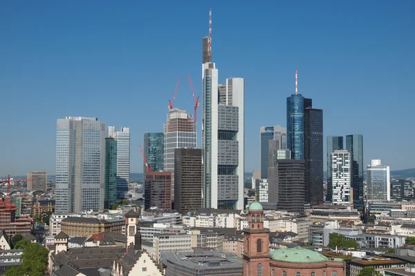 Flygfoto över Frankfurt — Stockfoto